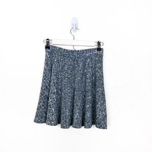 Forever 21 Gray Marled Ribbed Knit Skater Skirt